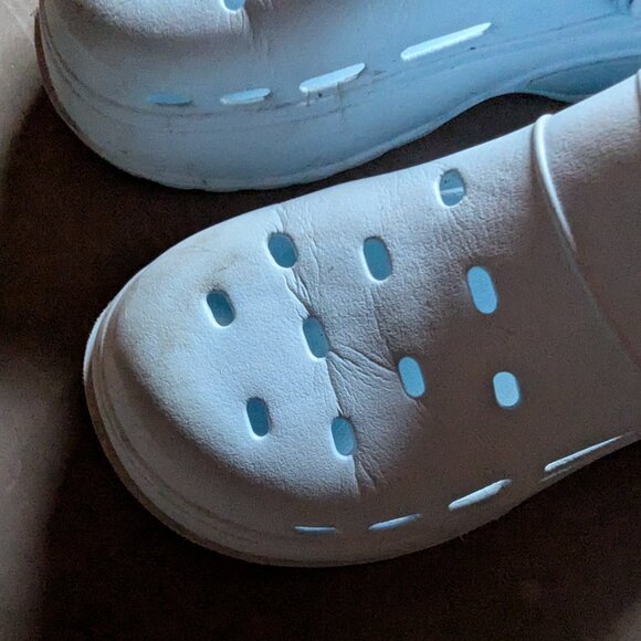 Zara AIR CHAMBER CLOGS Blue | US Size  5½ (9.5 INCHES) - Picture 9 of 16